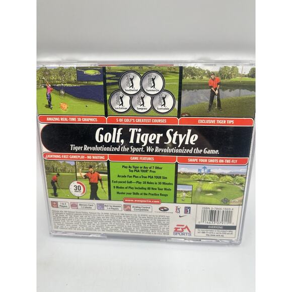 Tiger Woods 99 PGA Tour Golf (Sony PlayStation 1, 1998) CIB - Picture 2 of 5